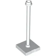Tile Special 2 x 2 with Bar, Hollow Stud with Stop Ring (Flag Pole) / White