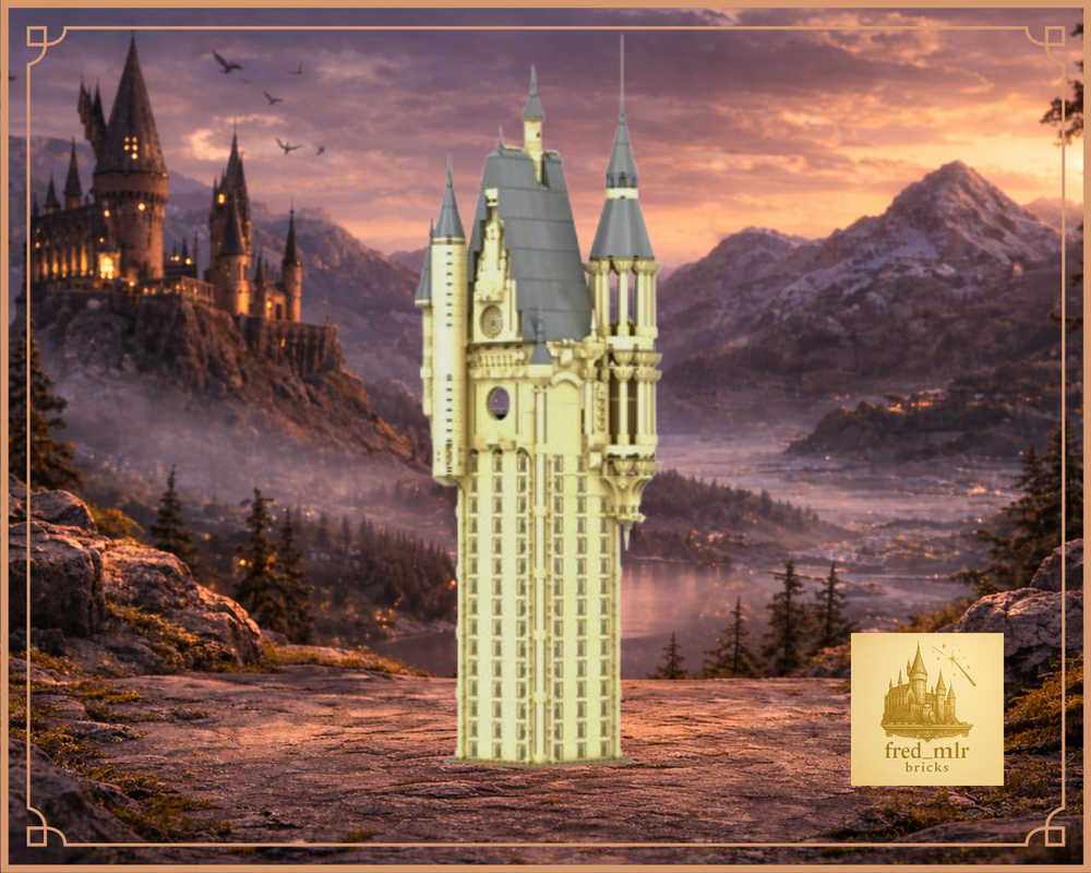 Lego Castle astronomy tower extension for lego set 71043
