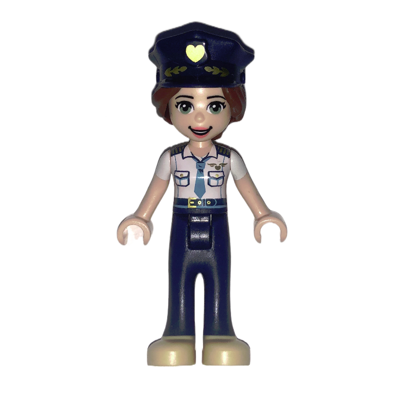 Lego Ashley - White Shirt, Dark Blue Trousers, Dark Blue Hat