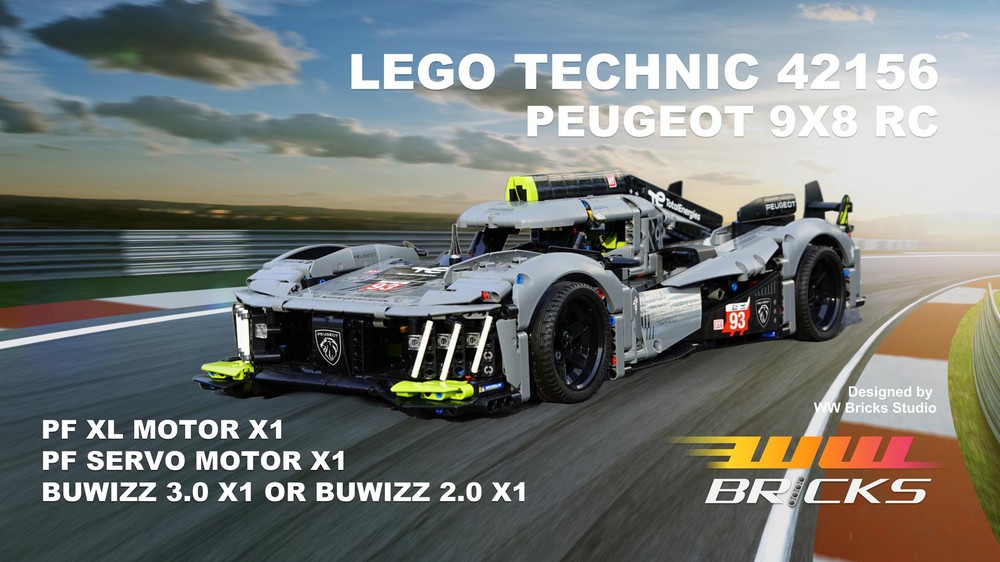 Lego [RC] LEGO Technic 42156 PEUGEOT 9X8+BuWizz 3.0/2.0