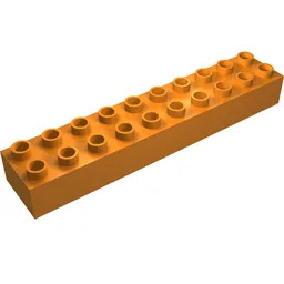 Duplo Brick 2 x 10 / Orange