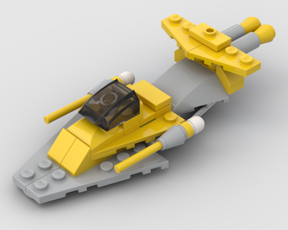 Lego ALTERNATE BUILD LEGO Starfighter 30383 | Yellow Landspeeder