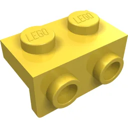Bracket 1 x 2 - 1 x 2 / Yellow