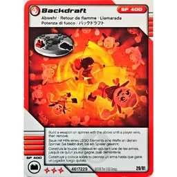 Trading Card, Ninjago Deck #1: 29 - Backdraft - International Version / [No Color/Any Color]