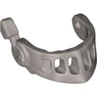 Headwear Accessory Visor Grille and Antenna / Flat Silver