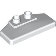 Lego Duplo Rear Spoiler 2 x 4 x 1 / 2 [Plain] / White