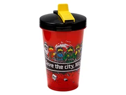 Ninjago Tumbler with Straw (Black Lid)
