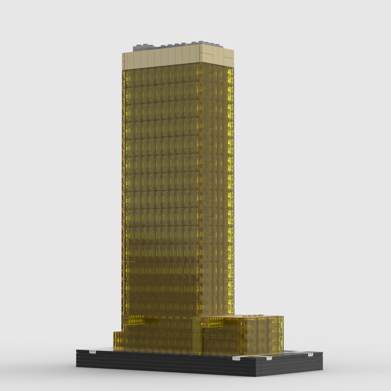 Lego Far East Finance Center at 1/650th Scale