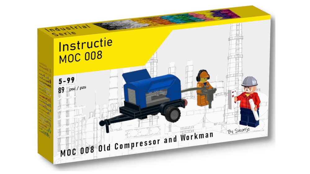 Lego MOC 008 Old Compressor and Workman