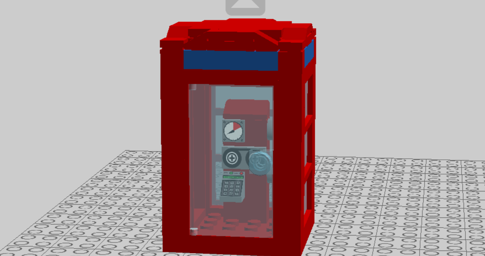 Lego English phone booth