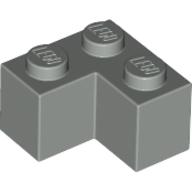 Lego Brick 2 x 2 Corner / Light Gray