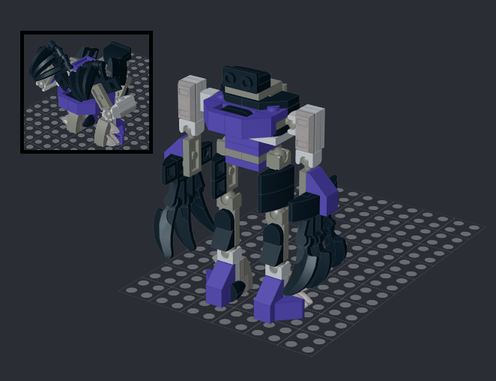 Lego Monster Transformer from LEGO Marvel set 76204: Black Panther Mech armor