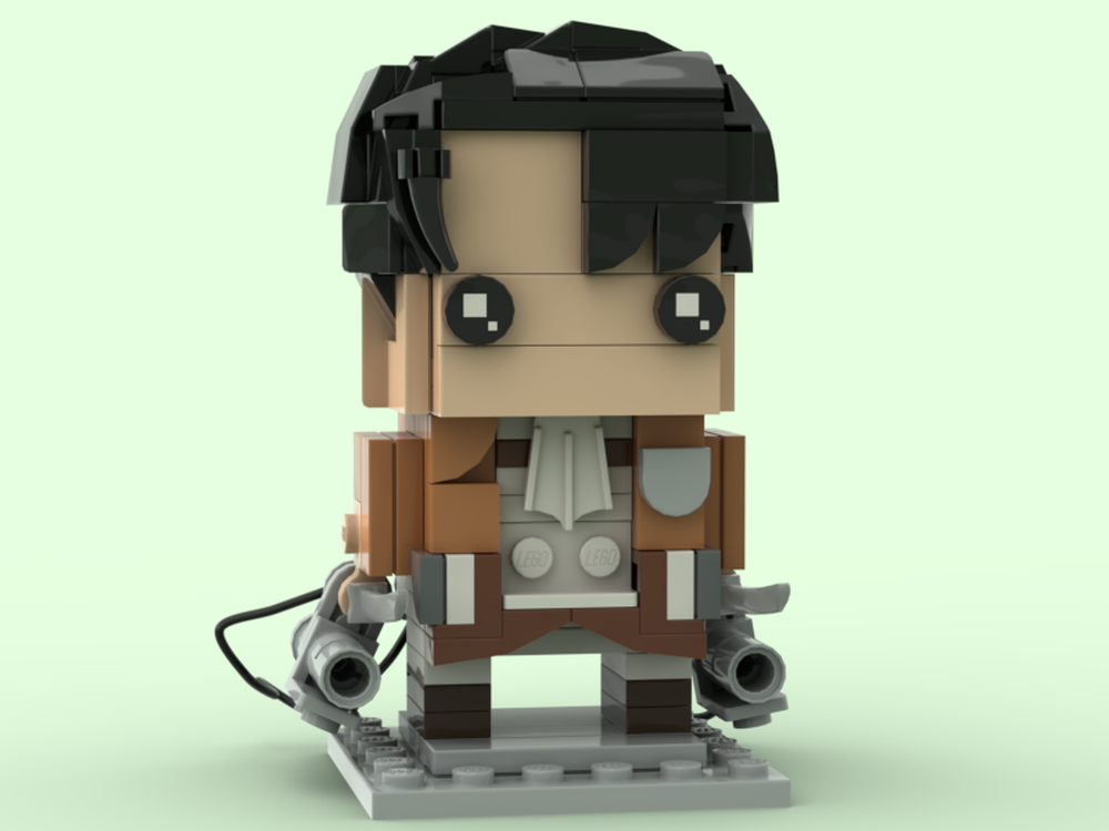 Lego Levi Ackerman - Attack On Titan BrickHeadz - Collab with NinjaChips20