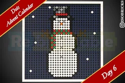Day 6 - Snowman - Dots Advent Calendar