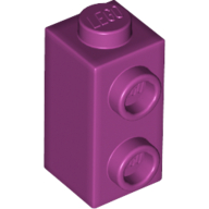 Lego Brick Special 1 x 1 x 1 2/3 with Studs on 1 Side / Magenta