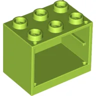 Cupboard 2 x 3 x 2 with Hollow Studs / Lime