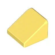 Brick Sloped 30° 1 x 1 x 2/3 (Cheese Slope) / Bright Light Yellow