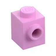 Brick Special 1 x 1 with Stud on 1 Side / Bright Pink
