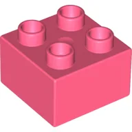 Duplo Brick 2 x 2 / Coral