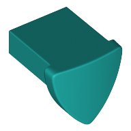 Lego Animal Body Part, Dog Ear, Plate Special 1 x 1 / Dark Turquoise