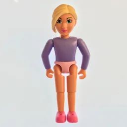 Belville Figure Fixed Elbows, Child, Female, Tan Hair, Dark Pink Shoes / Medium Violet