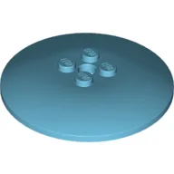 Dish 6 x 6 Inverted (Radar) with Solid Studs / Medium Azure