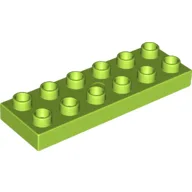Duplo Plate 2 x 6 / Lime