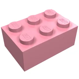 Brick 2 x 3 / Pink