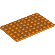 Lego Plate 6 x 10 / Orange