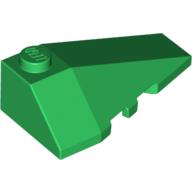Lego Brick Wedged, Sloped 4 x 2 Triple Right / Green