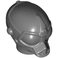 Minifig Head Special, Protocol Droid [Plain] / Dark Bluish Gray