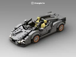 Lamborghini Sian Roadster - Dark Bluish Gray