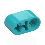 Lego Technic Beam 1 x 2 Thick with Pin Hole and Axle Hole / Medium Azure