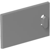 Lego Cupboard 2 x 3 x 2 Door / Light Bluish Gray