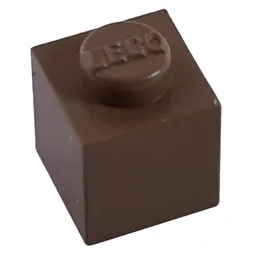 Modulex Brick 1 x 1 with LEGO on Stud