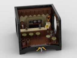 Medieval Tavern with a special stand