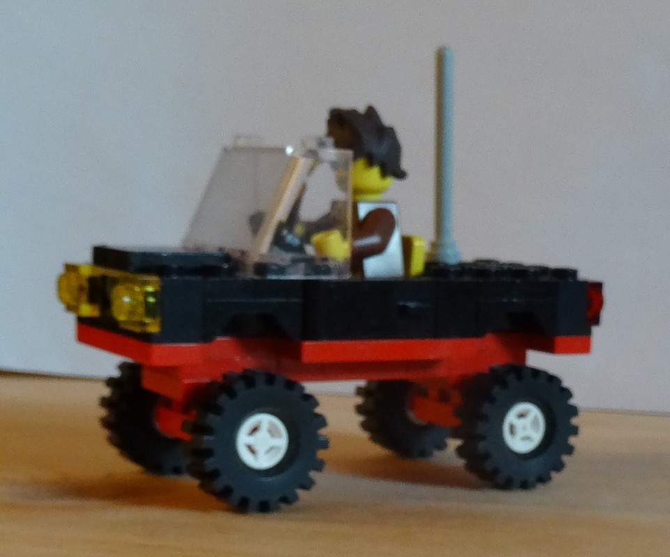 Lego Black car 4x4 modification of 6627