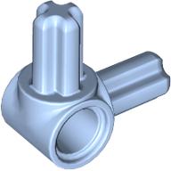 Lego Technic Pin Connector Hub with 2 Perpendicular Axles / Bright Light Blue