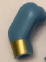 Arm, Right with Gold Cuff / Stripe Pattern / Medium Blue