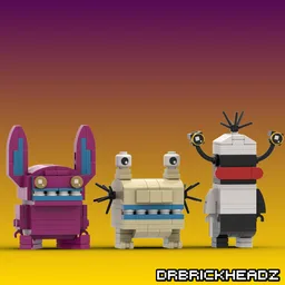 Aaahh!!! Real MonstersCustom Brickheadz Bundle
