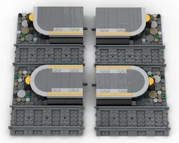 Brick Cross two track plattform ending extension