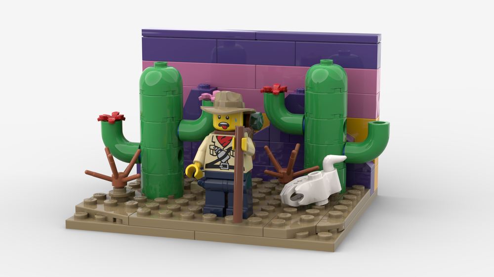 Lego Lost: A Desert Diorama