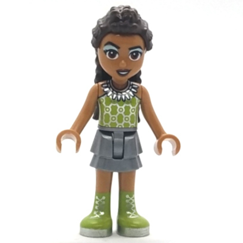 Lego Andrea - Adult, Lime Top, Silver Skirt