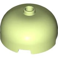 Brick Round 3 x 3 Dome with Center Stud / Yellowish Green