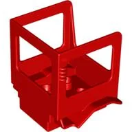 Duplo Backhoe Tractor Cabin / Red