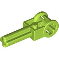 Lego Technic Axle 1.5 with Perpendicular Axle Connector (Technic Pole Reverser Handle) / Lime