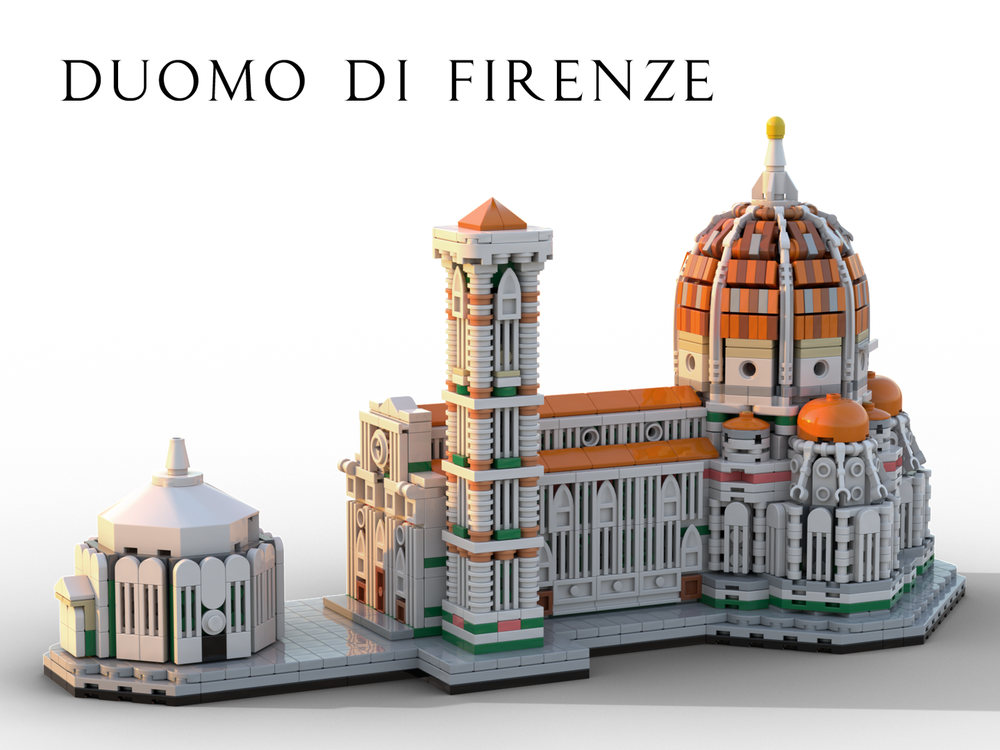Lego Cathedral of Florence 1:800