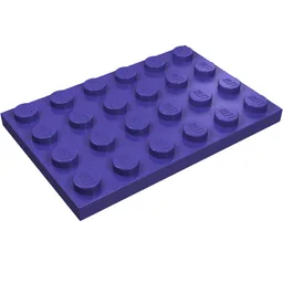 Plate 4 x 6 / Dark Purple