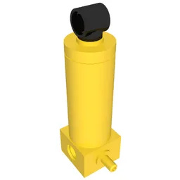 Pneumatic Cylinder with 1 Inlet Medium (48mm) / Yellow