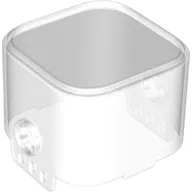 Pod, Square with Rounded Corners, Front, 8 x 8 x 2 / Trans-Clear